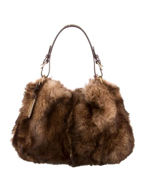 fake powder fur bag|Women's Faux Fur Designer Handbags & Wallets .